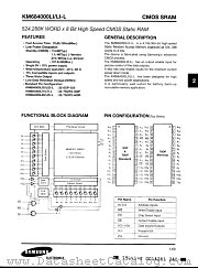 KM684000LGI-7L datasheet pdf Samsung Electronic