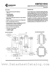 KM75C104ALP-35 datasheet pdf Samsung Electronic