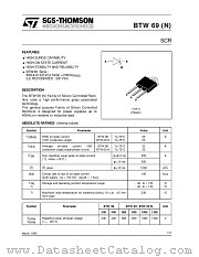 BTW69N-800 datasheet pdf SGS Thomson Microelectronics