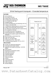 IMST805-G20E datasheet pdf SGS Thomson Microelectronics