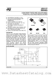 LD1117DT18C datasheet pdf SGS Thomson Microelectronics