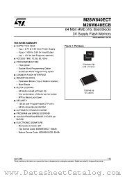 M28W640ECT70ZB1T datasheet pdf SGS Thomson Microelectronics