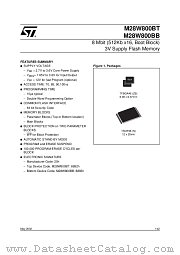 M28W800BT10ZB6T datasheet pdf SGS Thomson Microelectronics