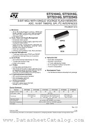 ST72C215G2 datasheet pdf SGS Thomson Microelectronics