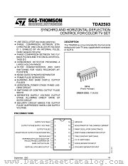 TDA2593 datasheet pdf SGS Thomson Microelectronics