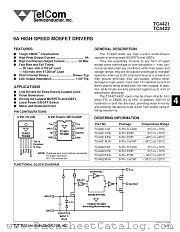 TC4422MJA datasheet pdf TelCom Semiconductor