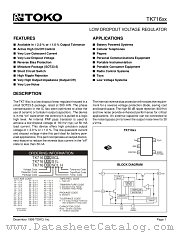 TK71651ASIL datasheet pdf TOKO