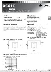 XC61CC1402LB datasheet pdf Torex Semiconductor