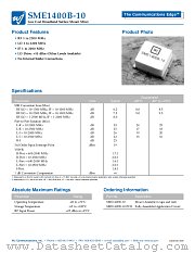 SME1400B-10 datasheet pdf WJ Communications