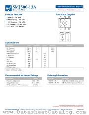 SMJ500-13A datasheet pdf WJ Communications