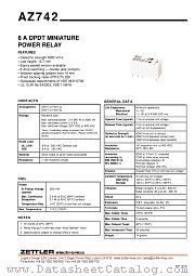 AZ742-2C-5D datasheet pdf ZETTLER electronics