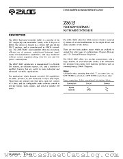 Z861505PSC datasheet pdf Zilog