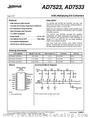 AD7523JN datasheet pdf Intersil