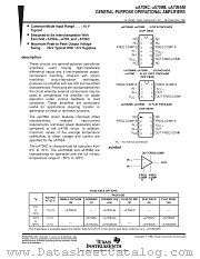 UA709AMW datasheet pdf Texas Instruments