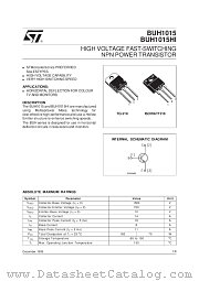 BUH1015 datasheet pdf ST Microelectronics