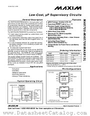 MAX813LCPA datasheet pdf MAXIM - Dallas Semiconductor