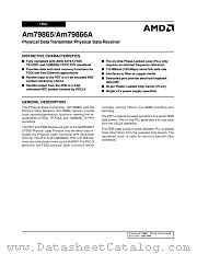 AM79865 datasheet pdf Advanced Micro Devices