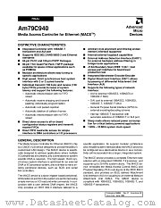 AM79C940KCW datasheet pdf Advanced Micro Devices