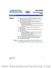 MAX7000A datasheet pdf Altera Corporation