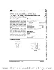 LMV924MX datasheet pdf National Semiconductor