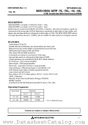 M2S12D30TP-10 datasheet pdf Mitsubishi Electric Corporation