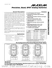 MAX392EUE datasheet pdf MAXIM - Dallas Semiconductor