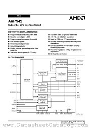 AM7942 datasheet pdf Advanced Micro Devices