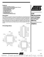 AT80F51-20JI datasheet pdf Atmel
