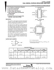 UA747MW datasheet pdf Texas Instruments