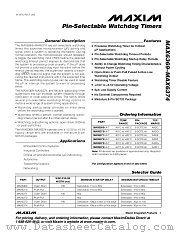 MAX6369KA-T datasheet pdf MAXIM - Dallas Semiconductor