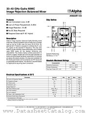 AM038R1-00 datasheet pdf Alpha Industries Inc