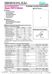 2SK3512-SJ datasheet pdf Fuji Electric