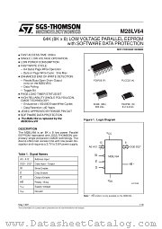 M28LV64-300MS1 datasheet pdf ST Microelectronics