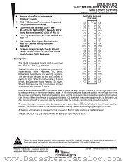 SN74ALVCH16373DGG datasheet pdf Texas Instruments