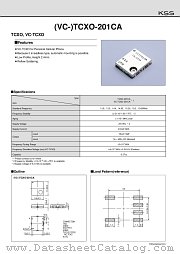 VC-TCXO-201CA datasheet pdf Kyocera Kinseki Corporation