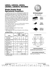LM324DT datasheet pdf ON Semiconductor
