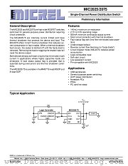 MIC2025-2BMM datasheet pdf Micrel Semiconductor