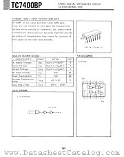 TC7400BP datasheet pdf TOSHIBA