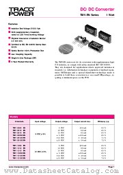 TMV1215DEN datasheet pdf Traco Electronic AG