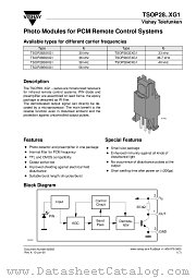 TSOP2830XG1 datasheet pdf Vishay