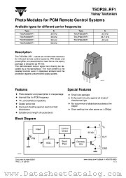 TSOP2856RF1 datasheet pdf Vishay