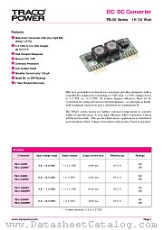 TSI-33S3R0 datasheet pdf Traco Electronic AG