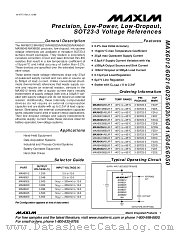 MAX6045AEUR-T datasheet pdf MAXIM - Dallas Semiconductor