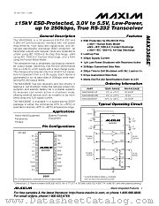 MAX3385ECWN datasheet pdf MAXIM - Dallas Semiconductor