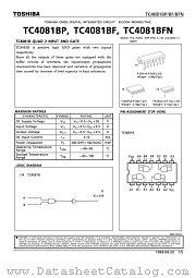 TC4081BX datasheet pdf TOSHIBA