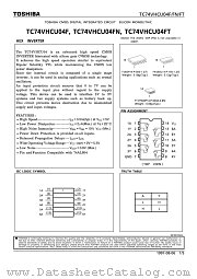 TC74VHCU04 datasheet pdf TOSHIBA