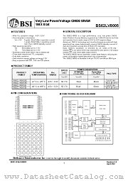 BS62LV8005BC datasheet pdf Brilliance Semiconductor