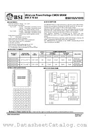 BS616UV1010EI datasheet pdf Brilliance Semiconductor