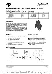TSOP2240UH1 datasheet pdf Vishay