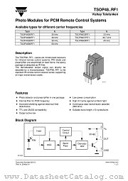 TSOP4856RF1 datasheet pdf Vishay